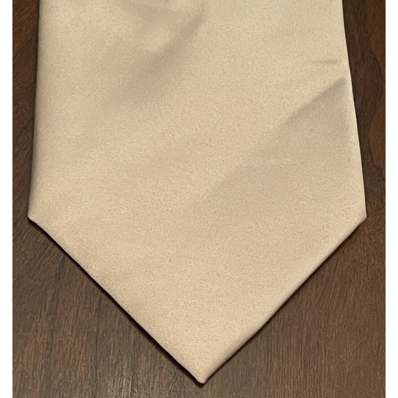 Massim Moda Collezione Tan Hand Made 100% Polyester Men’s Neck Tie Made In China - Picture 1 of 9